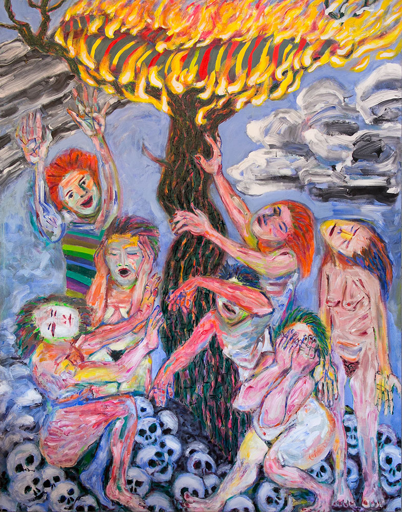 Burying my Mother in the Sky | Landscape Series by Chris Harris, BC Artist from Pender Island
