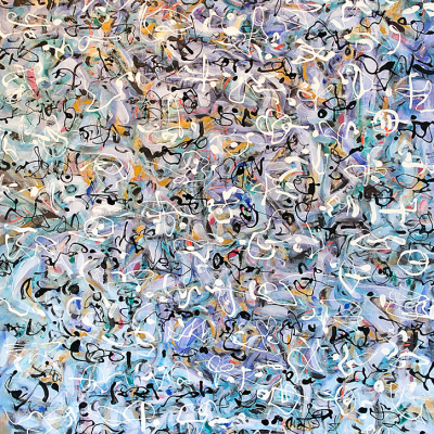 Metis Spring Poem Metis Spring Poem - Metis Poems | acrylic on canvas | 72"x72" by Chris Harris, artist on Pender Island