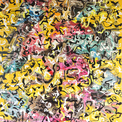Metis Sunrise Poem Metis Sunrise Poem - Metis Poems | acrylic on canvas | 60"x80" by Chris Harris, artist on Pender Island