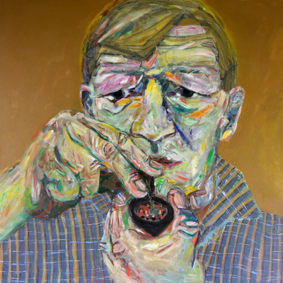 Jack H. Jack H. - Portraits | acrylic on canvas | 60"x60" by Chris Harris, artist on Pender Island