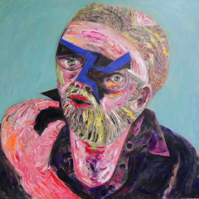The Blue Bird The Blue Bird - Portraits | acrylic on canvas | 60"x60" by Chris Harris, artist on Pender Island