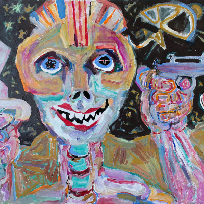 Democracy Votes 2 Democracy Votes 2 - War | acrylic on paper | 22"x30" by Chris Harris, artist on Pender Island